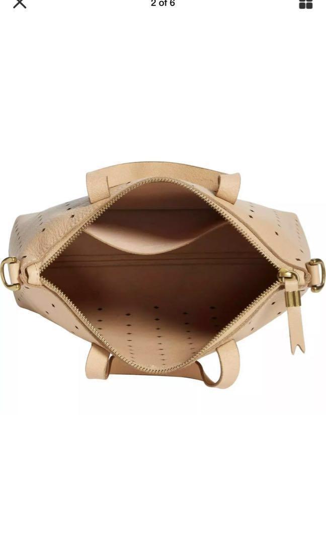 Madewell perforated mini transport tote on sale