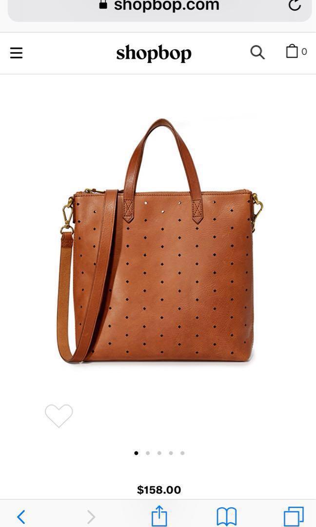 Mini transport perforated hotsell leather crossbody bag