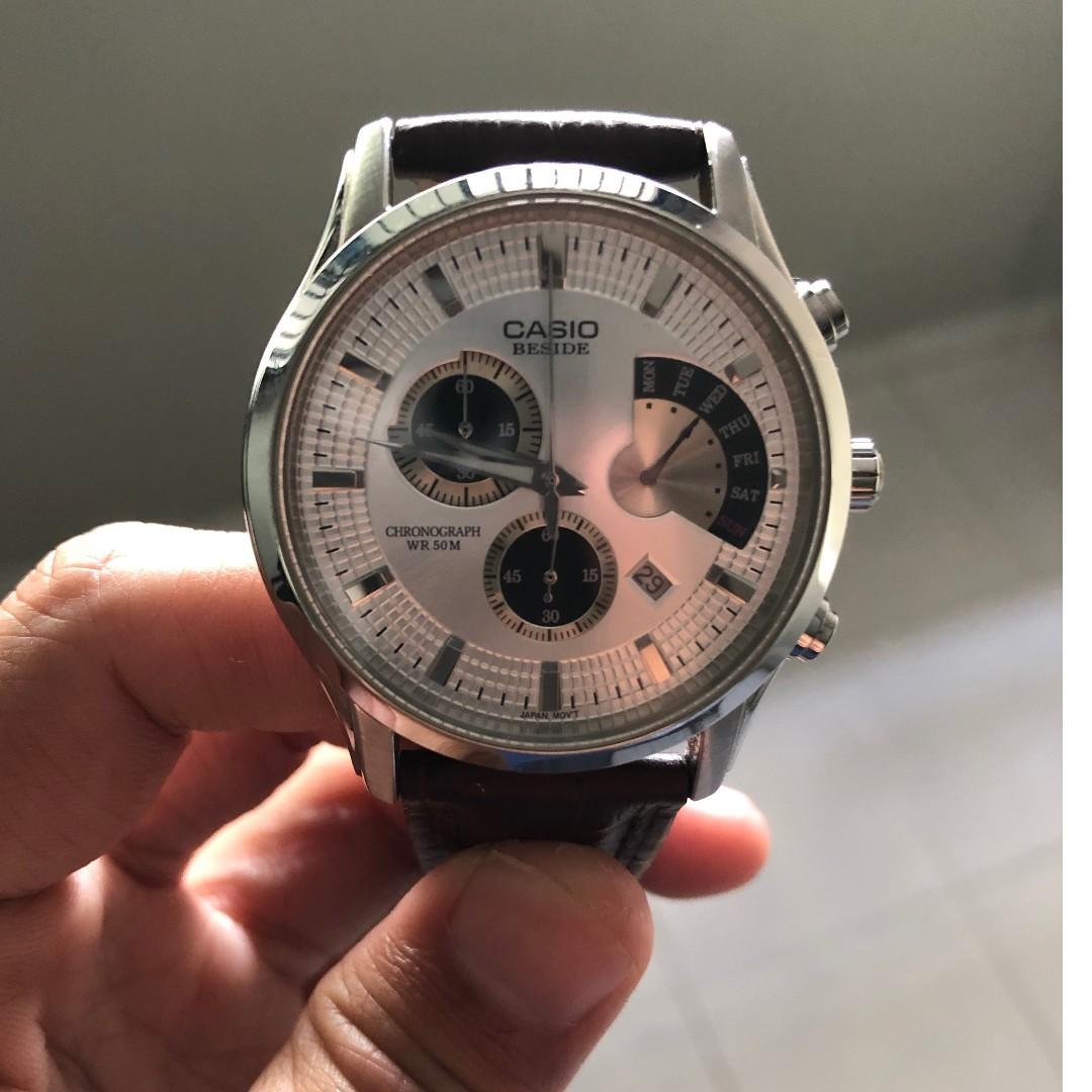 Original Casio Beside Dress Watch for Sale Men s Fashion Bags