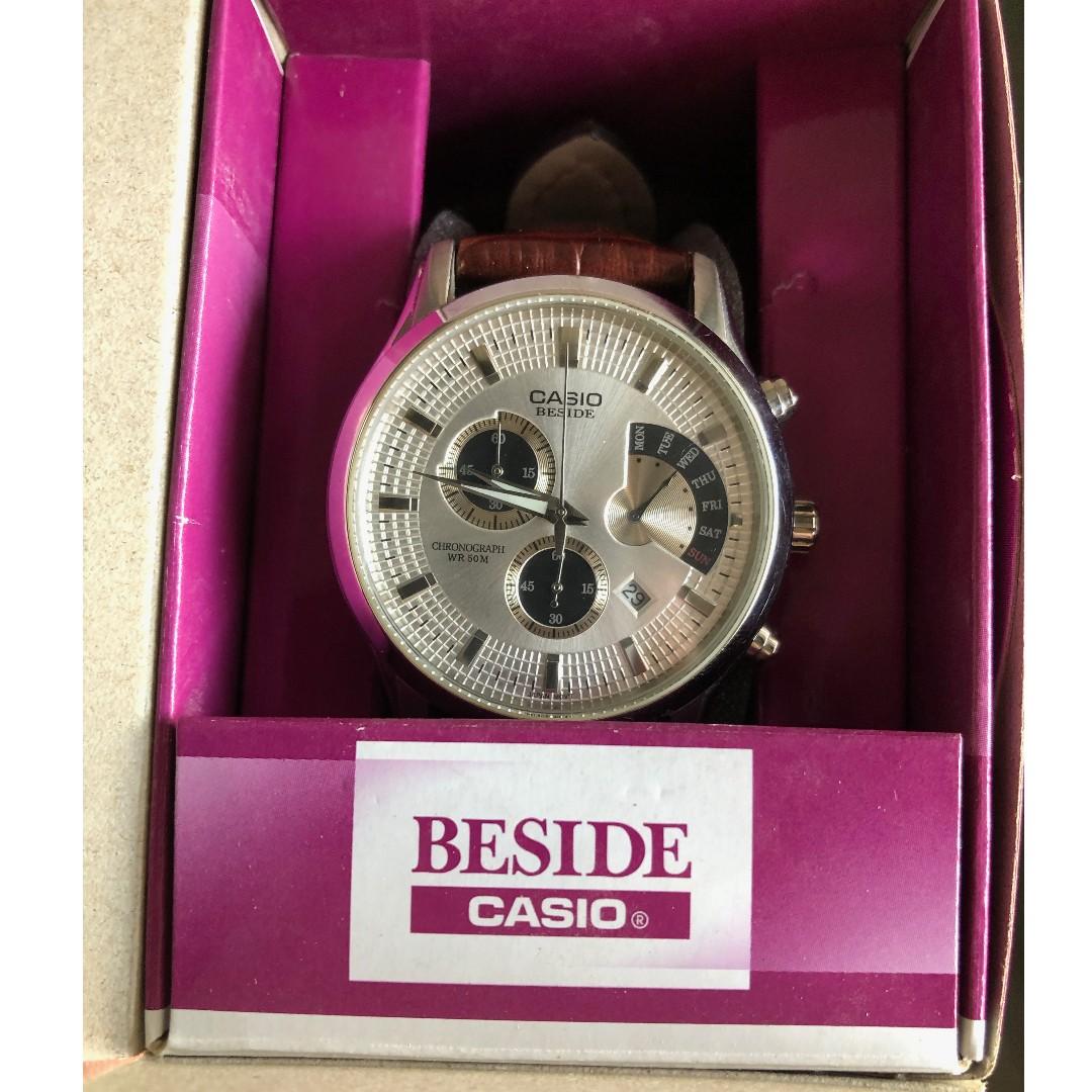 Casio store beside chronograph