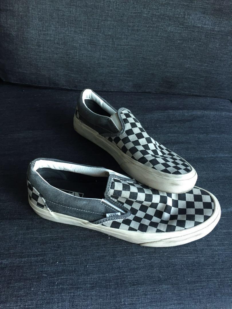 vans checkerboard overwashed