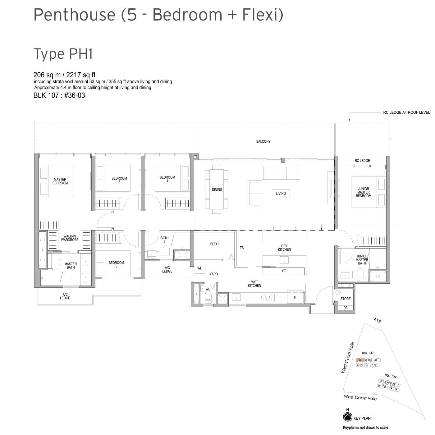 Penthouse-(5-Bedroom + Flexi)63226190448131111