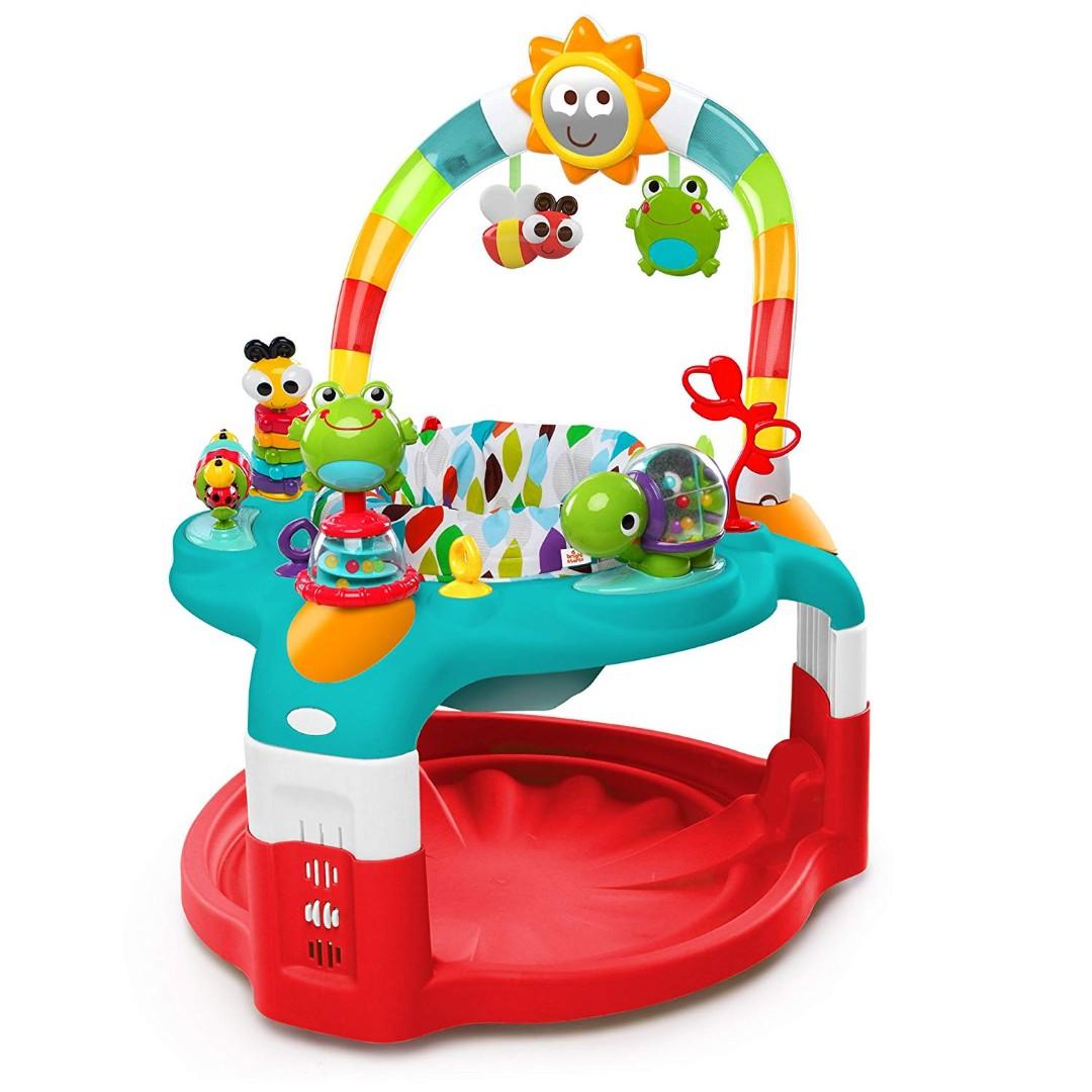 Bright starts 2 in 1 laugh deals and lights activity gym and saucer