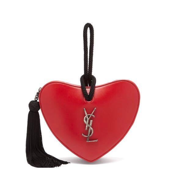 ysl heart clutch