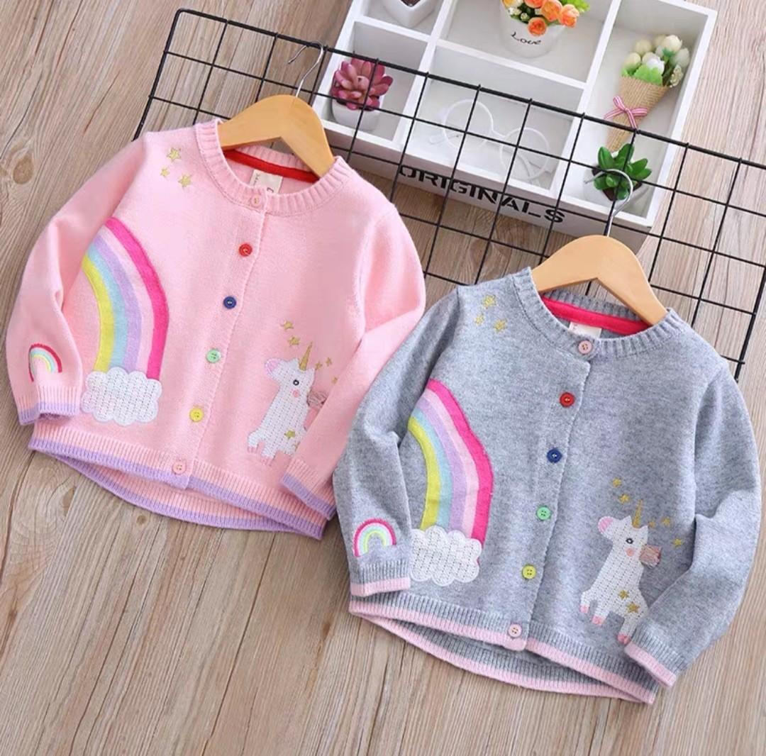 girls unicorn cardigan