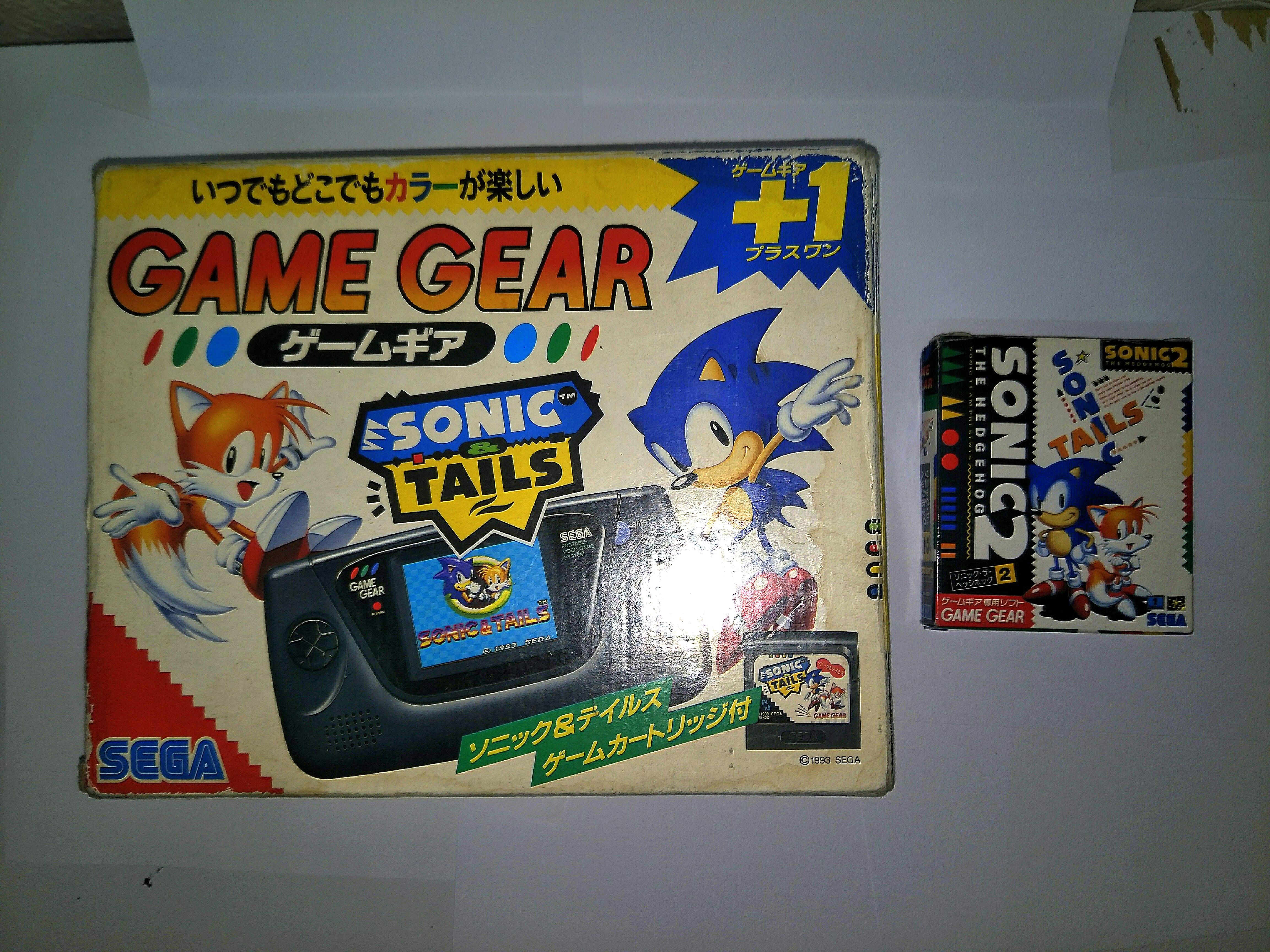 Retro Sega Game Gear Sonic Tails Console Game Handheld Video
