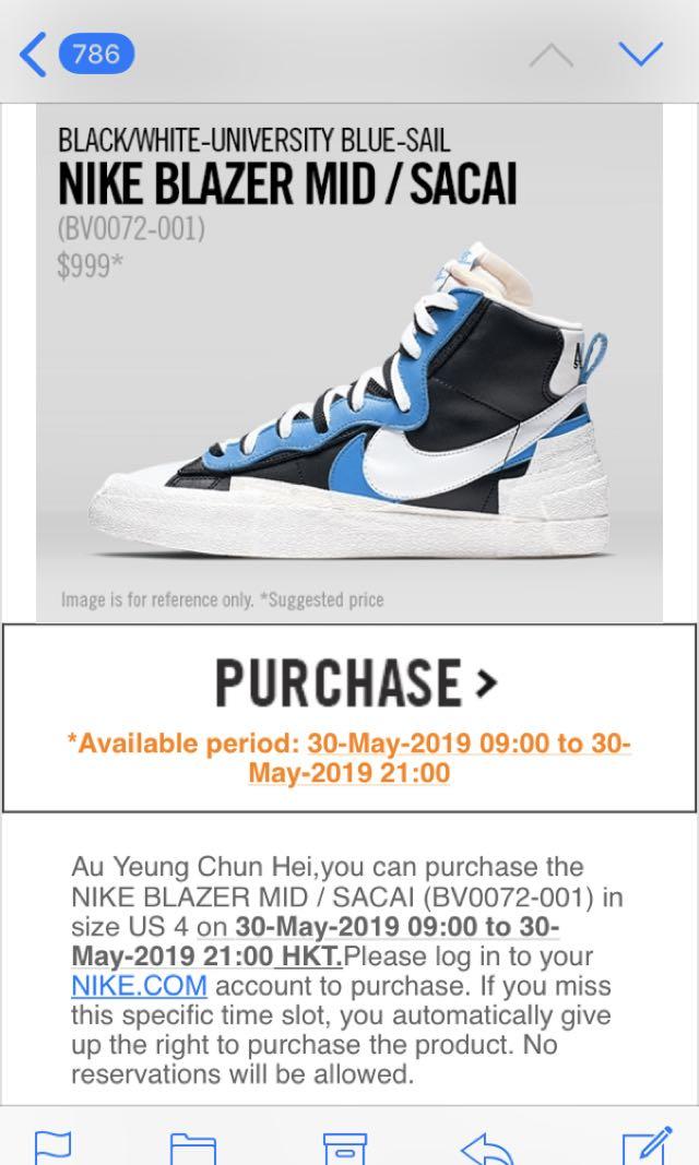 sacai nike blazer australia