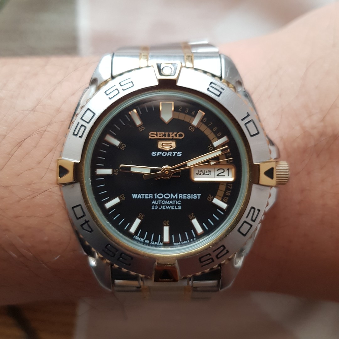 Seiko 5 Sports Watch Automatic Made In Japan Fesyen Pria Jam Tangan Di Carousell