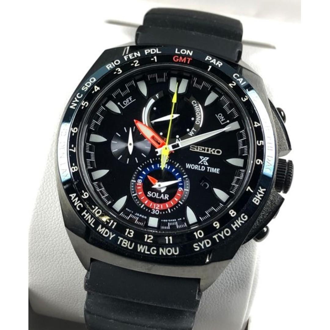 Seiko Prospex World Time Solar Chronograph SSC551P1 Men s Watch