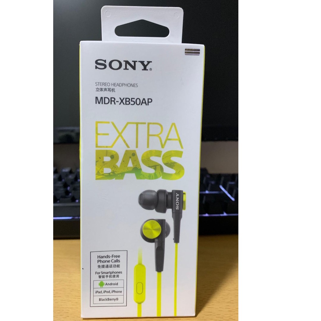 SONY MDR-XB50AP EXTRA BASS (YELLOW), Audio, Headphones & Headsets on ...