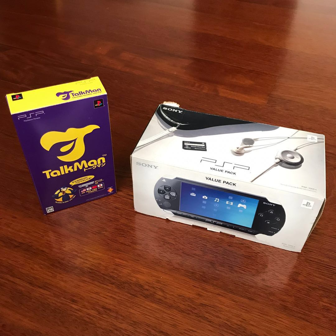 Sony PSP value pack box set + TalkMan, Video Gaming, Video Game