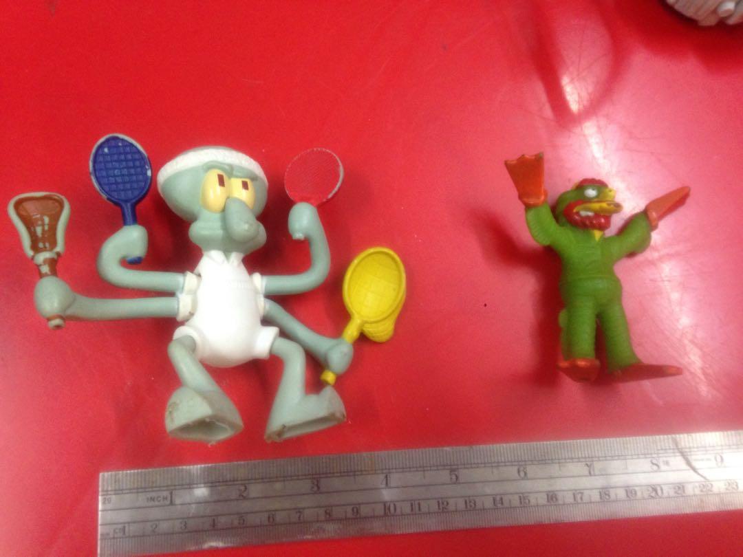 Spongebob n burgar king toys, Hobbies & Toys, Toys & Games on Carousell