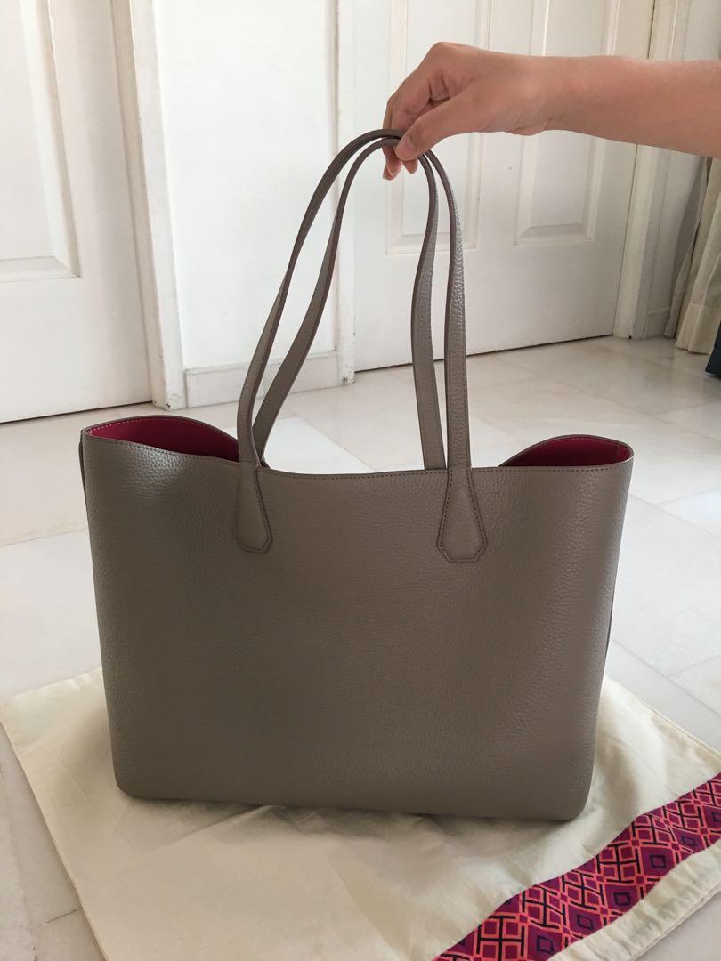 Tory Burch Perry Tote in French Gray
