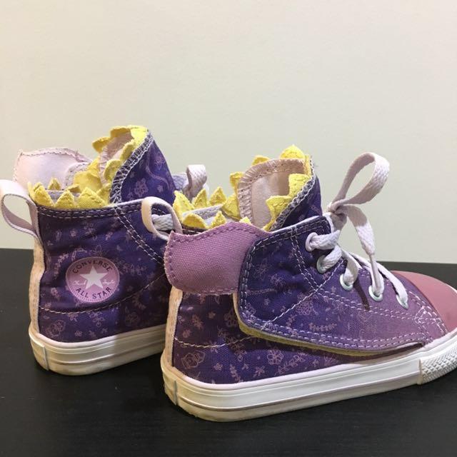 kids purple converse