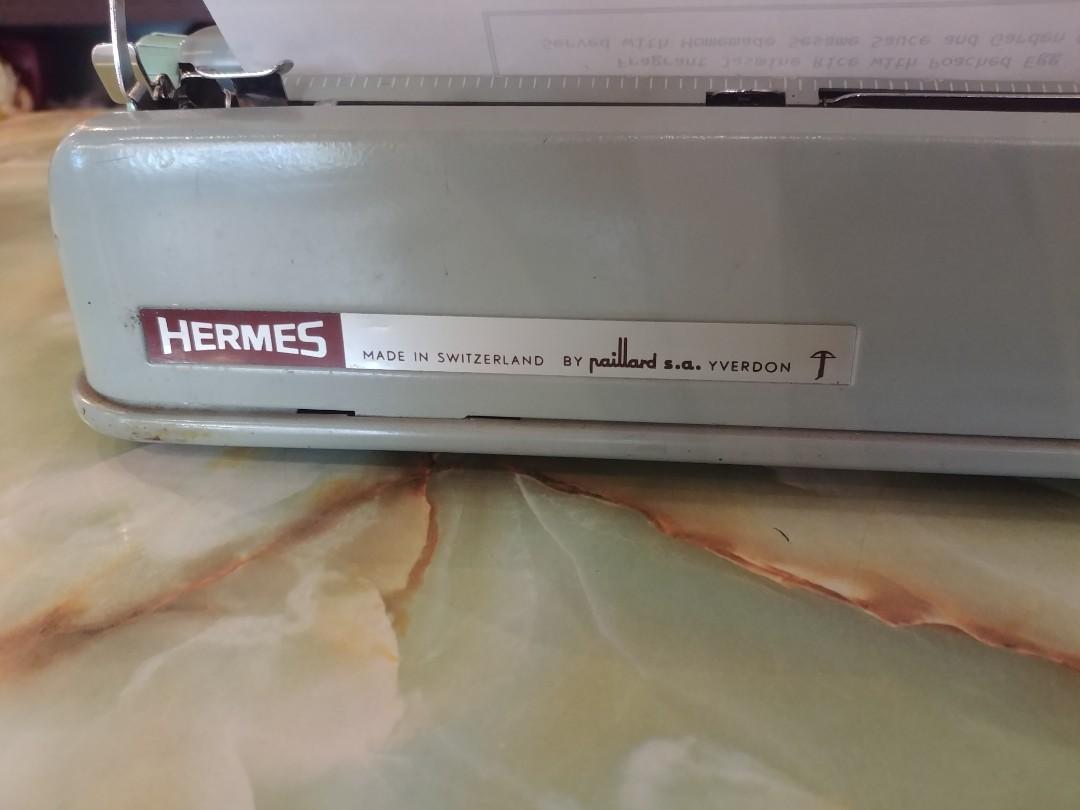 Vintage Hermes Baby Typewriter made in Switzerland, Hobbies & Toys