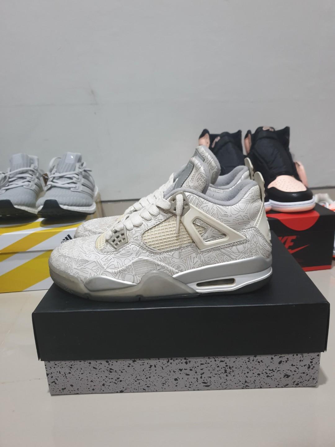 jordan 4 laser on feet