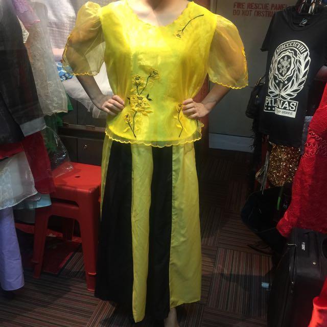 yellow filipiniana