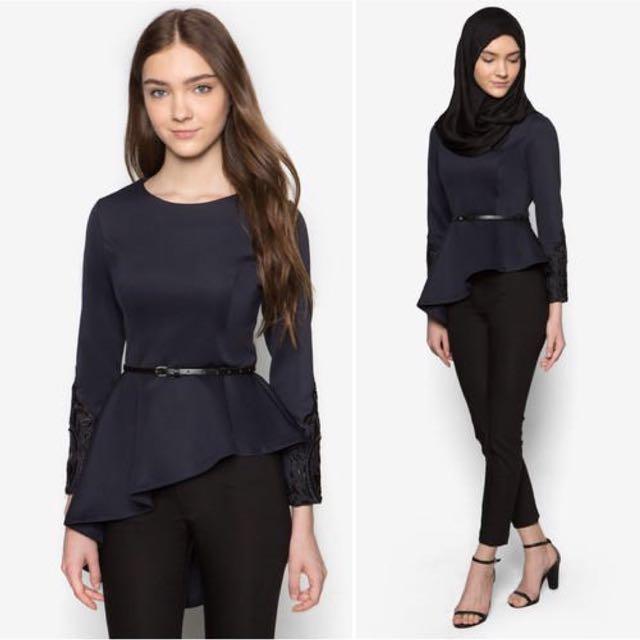 Zalia outlet peplum top