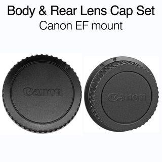 Canon EF mount Body & Rear Lens Cap Set