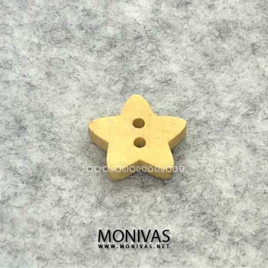 10pcs Diy Wooden Buttons Sewing Scrapbook Crafting Decoration