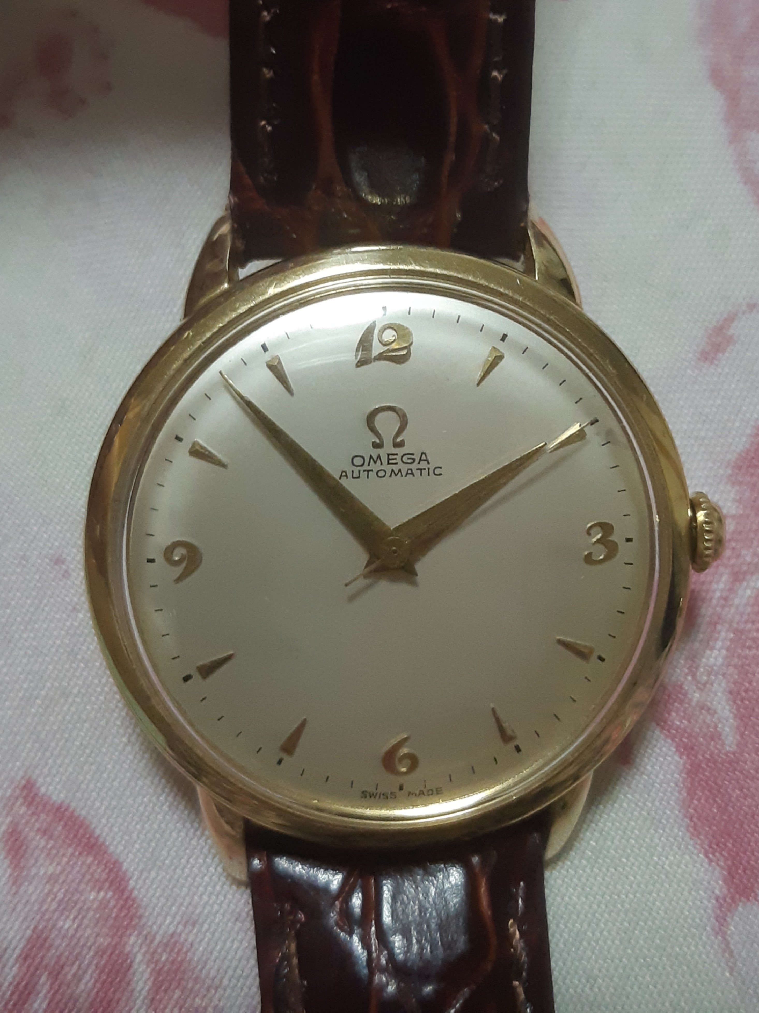 Omega automatic 14k gold filled hotsell