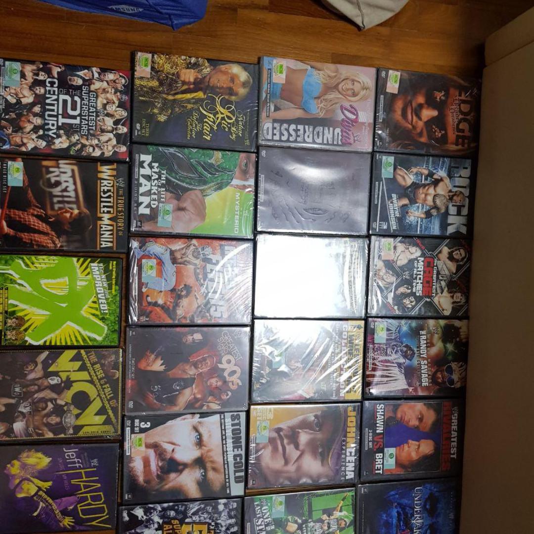 151 Pieces Of Next To New Original Wwe Dvds Whole Lot Sale In Original Casing Tv Home Appliances Tv Entertainment Tv Parts Accessories On Carousell