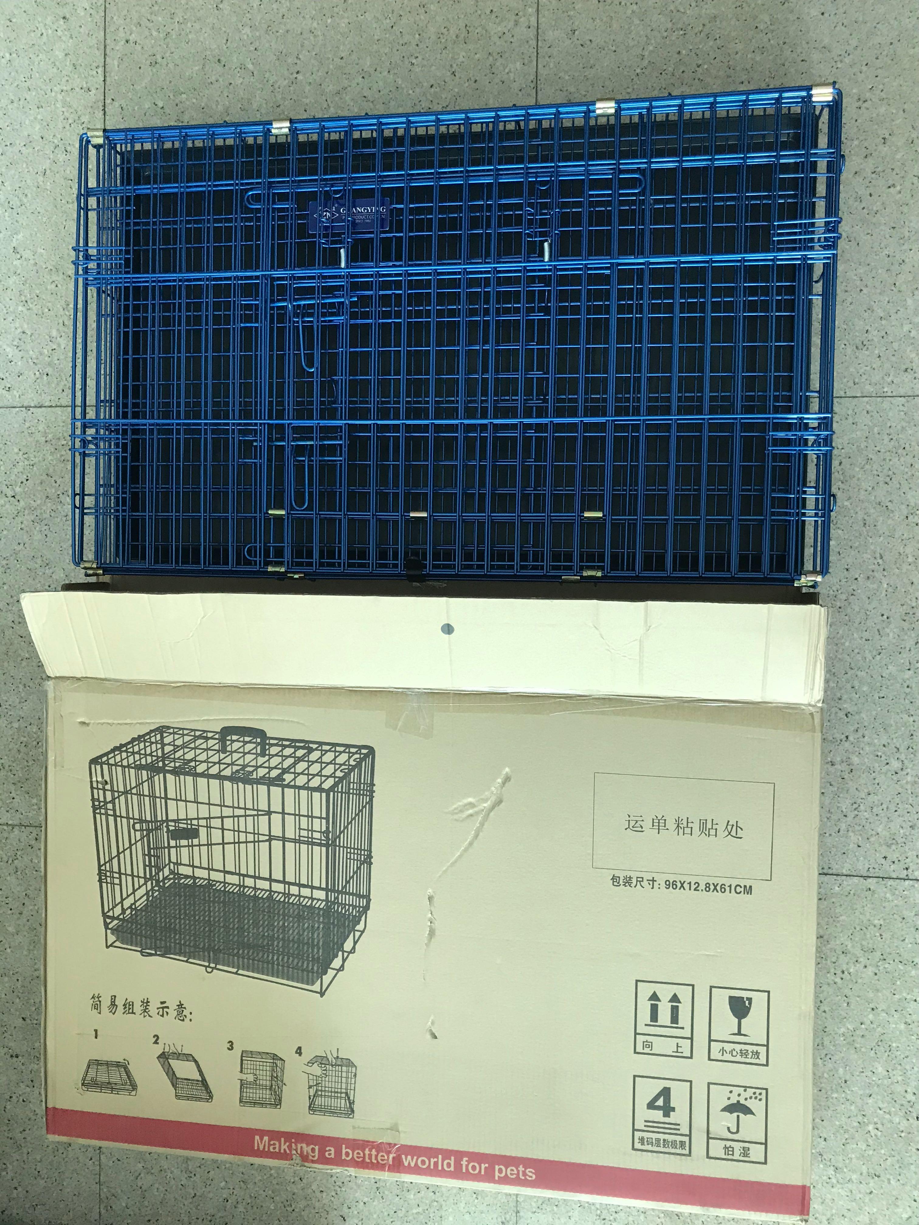 3ft Stainless Steel Dog Cage Blue Pet Supplies For Dogs Dog Accessories On Carousell