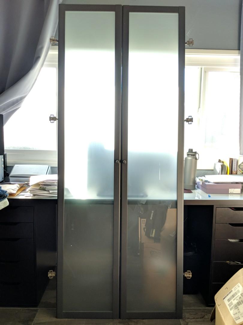 4 Doors Billy Bookcase Frosted Glass Doors From Ikea 2 Sets On