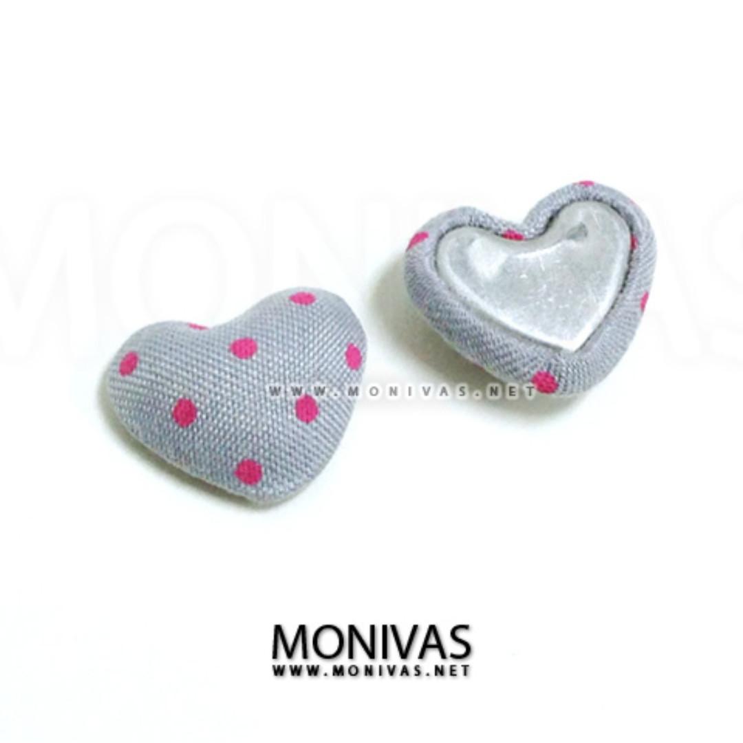 6pcs Diy Scrapbook Art Crafting Mobile Phone Case Fabric Heart