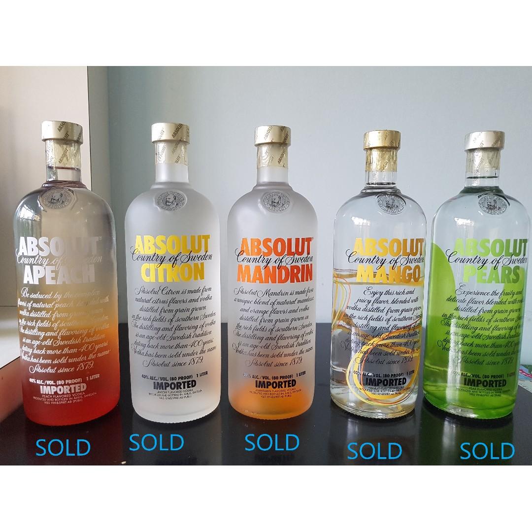 Absolut Vodka Of 10 Different Flavours In 1l Food Drinks Beverages On Carousell Absolut is produced in the town of. absolut vodka of 10 different flavours in 1l