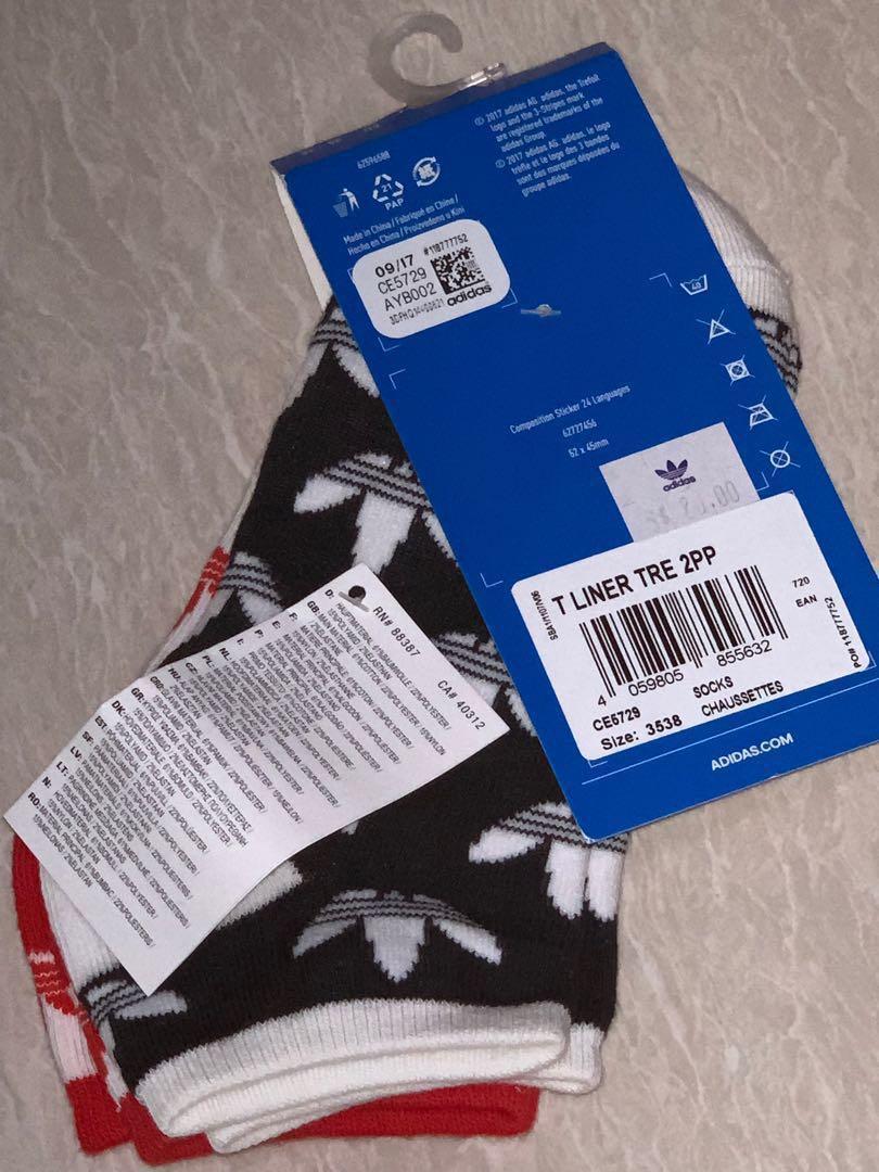 adidas socks size 3538