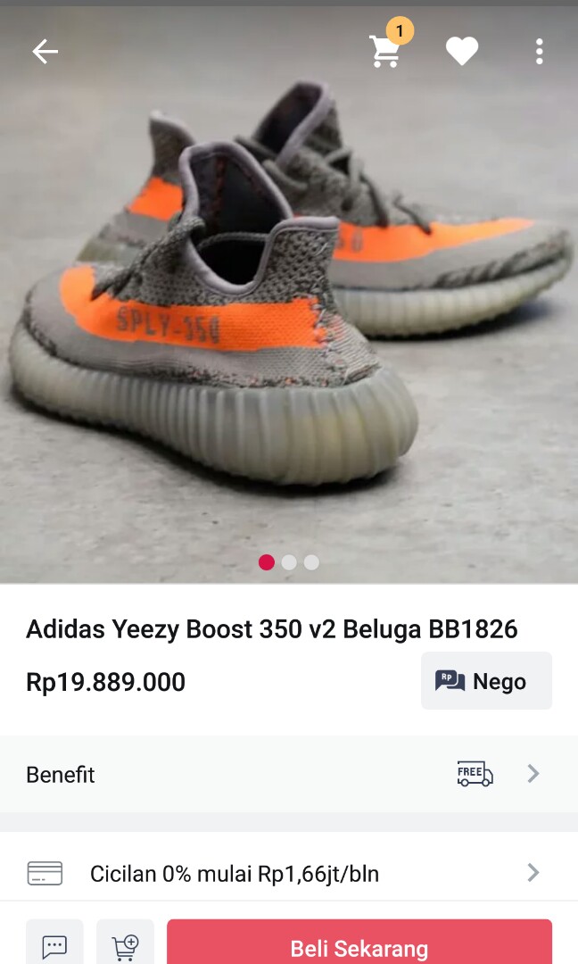 Adidas yeezy boost original cheap harga