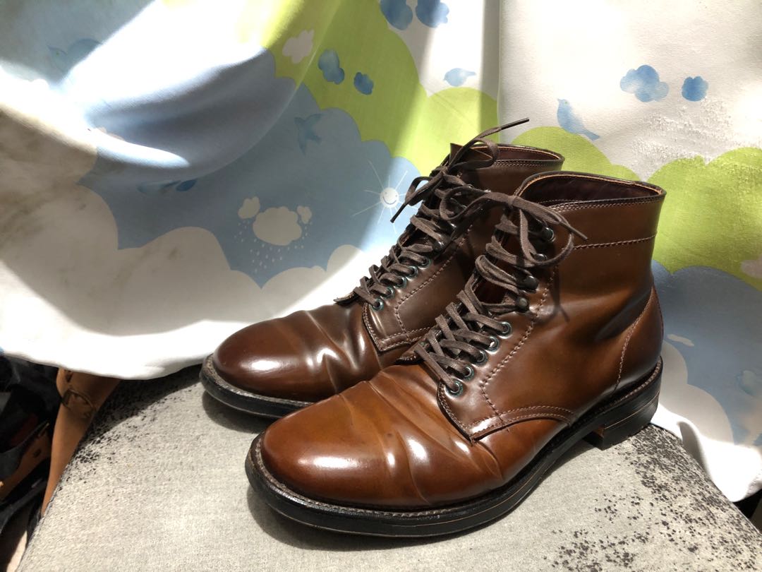 Alden Cigar Shell Cordovan Plain Toe Boot 8.5d, 男裝, 鞋, 西裝鞋