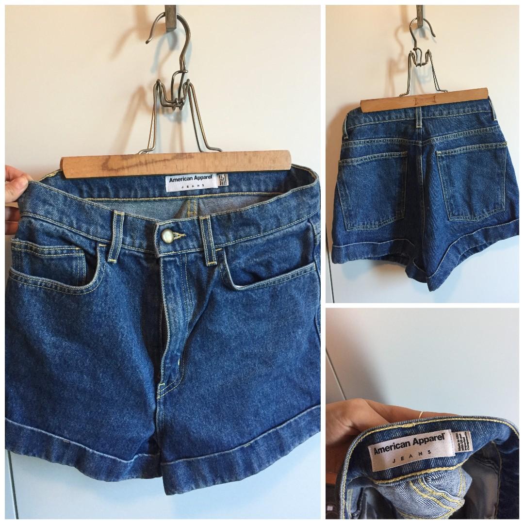 American apparel high waisted shorts clearance