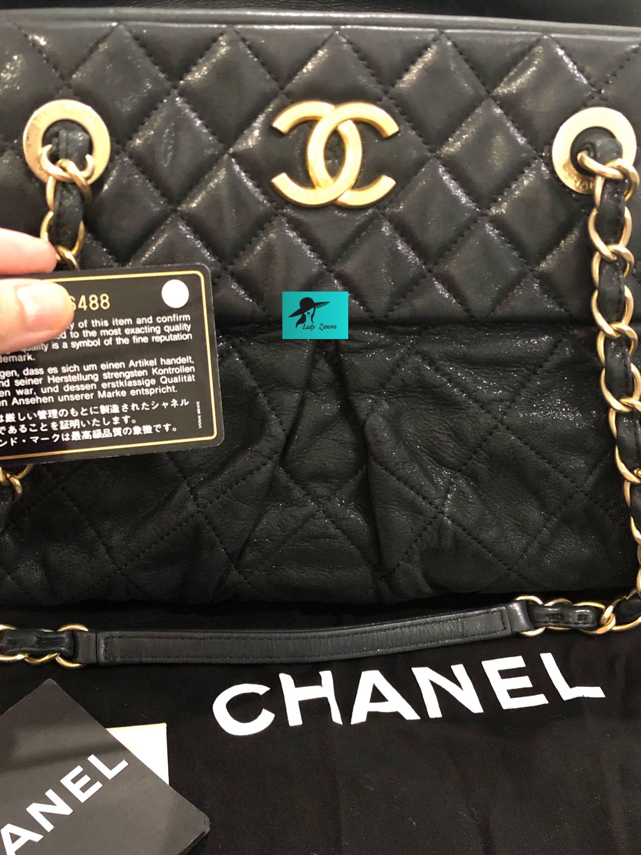 Chanel Chanel Mademoiselle Black Quilted Calfskin Leather Shoulder