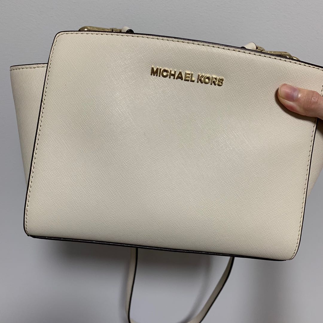 michael kors off white handbags
