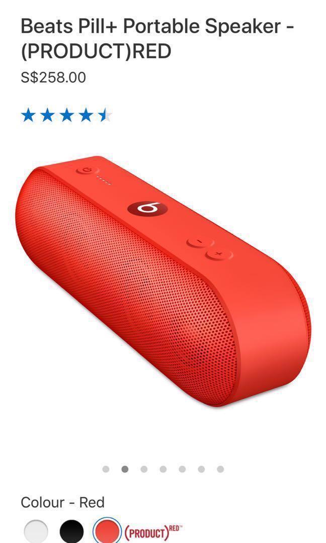 Beats Pill Portable Speaker Product Red 