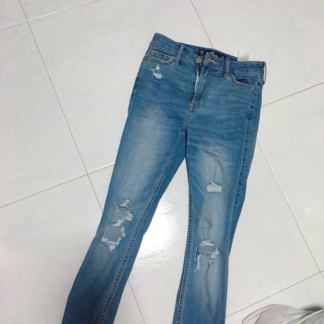 hollister super skinny high rise jeans