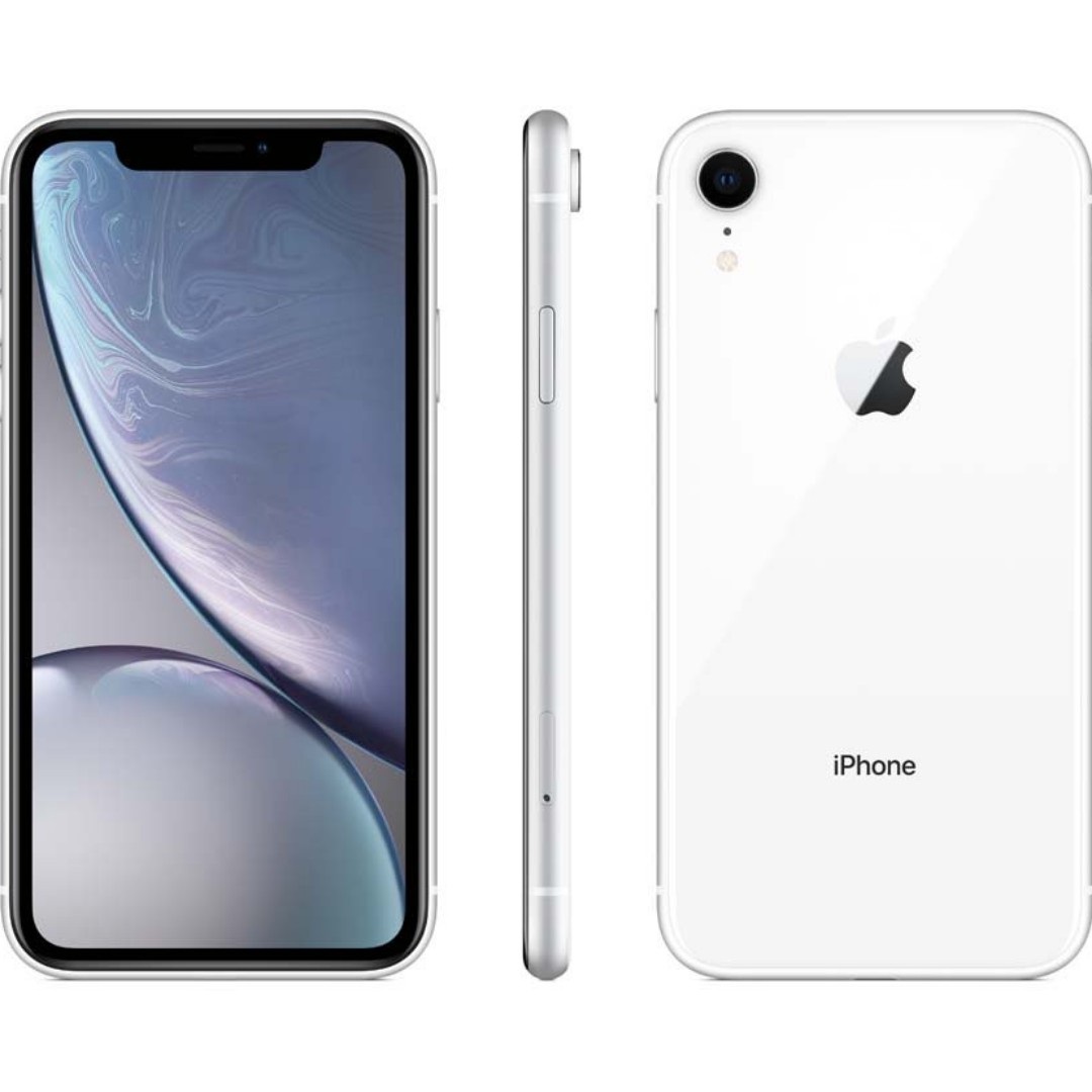 BRAND NEW APPLE IPHONE XR (WHITE) 128 GB FULL SET, Mobile Phones