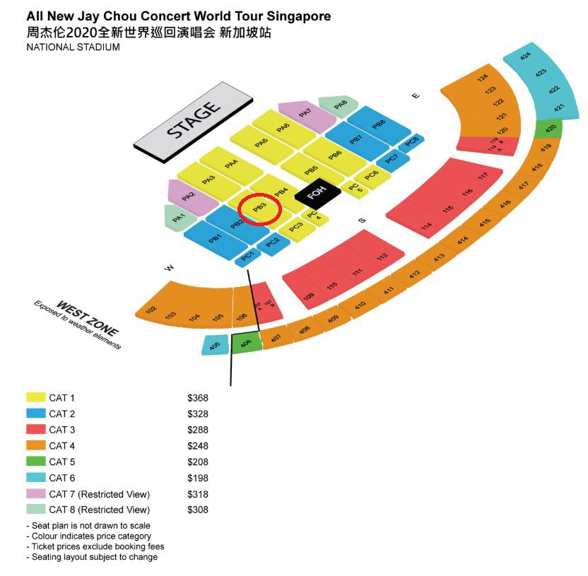 *CAT 1* All New Jay Chou Concert World Tour Singapore, Tickets