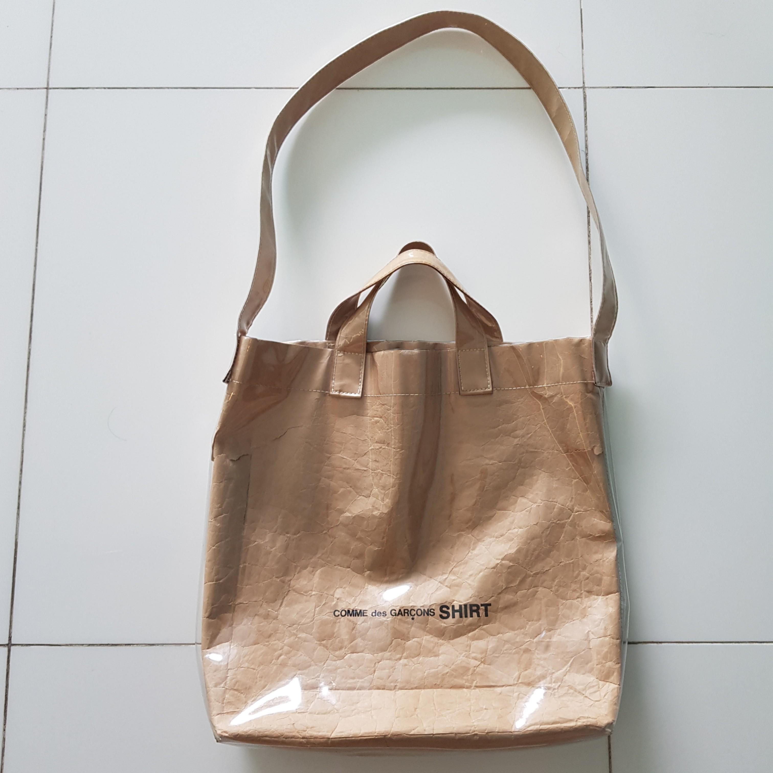 CDG Kraft Paper Tote Bag, Men's Fashion, Bags, Belt bags, Clutches