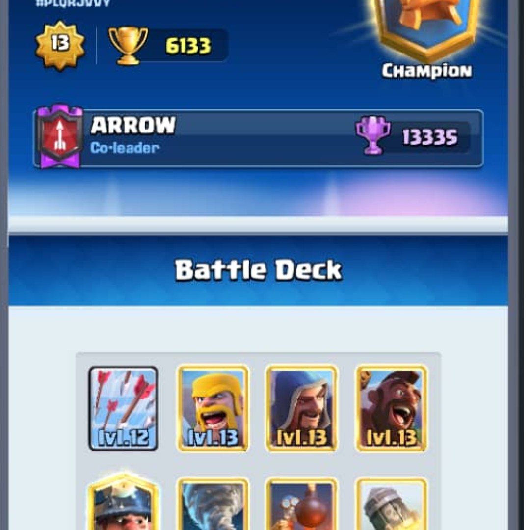 Clash Royale Lvl 13 King Account PB 6400 trophies, Video Gaming, Gaming