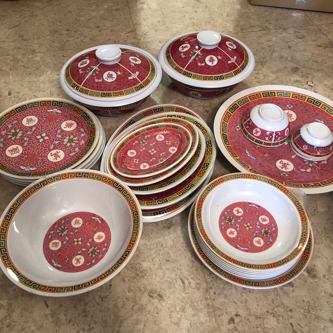 Classic Melamine Dinner Set 22 Items In Total Home Appliances