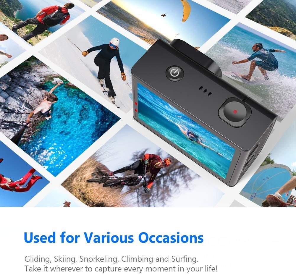 Crosstour CT9500 Action Camera Ultra HD 4K 20MP WiFi Underwater Cam