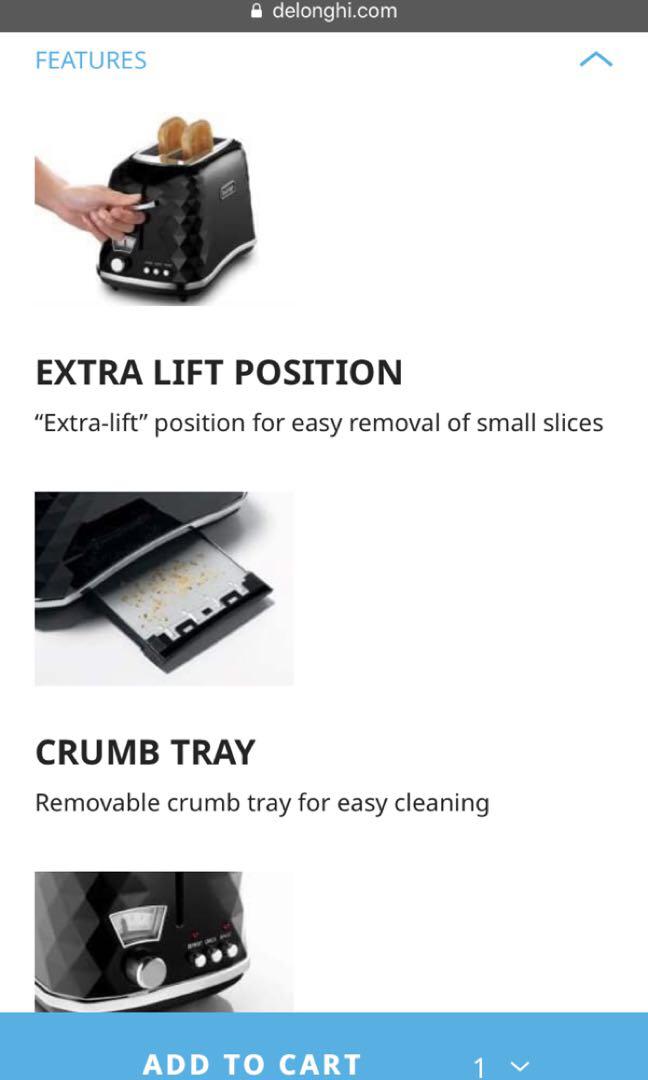 DeLonghi Brillante toaster and kettle set, TV & Home Appliances, Kitchen Appliances, Ovens