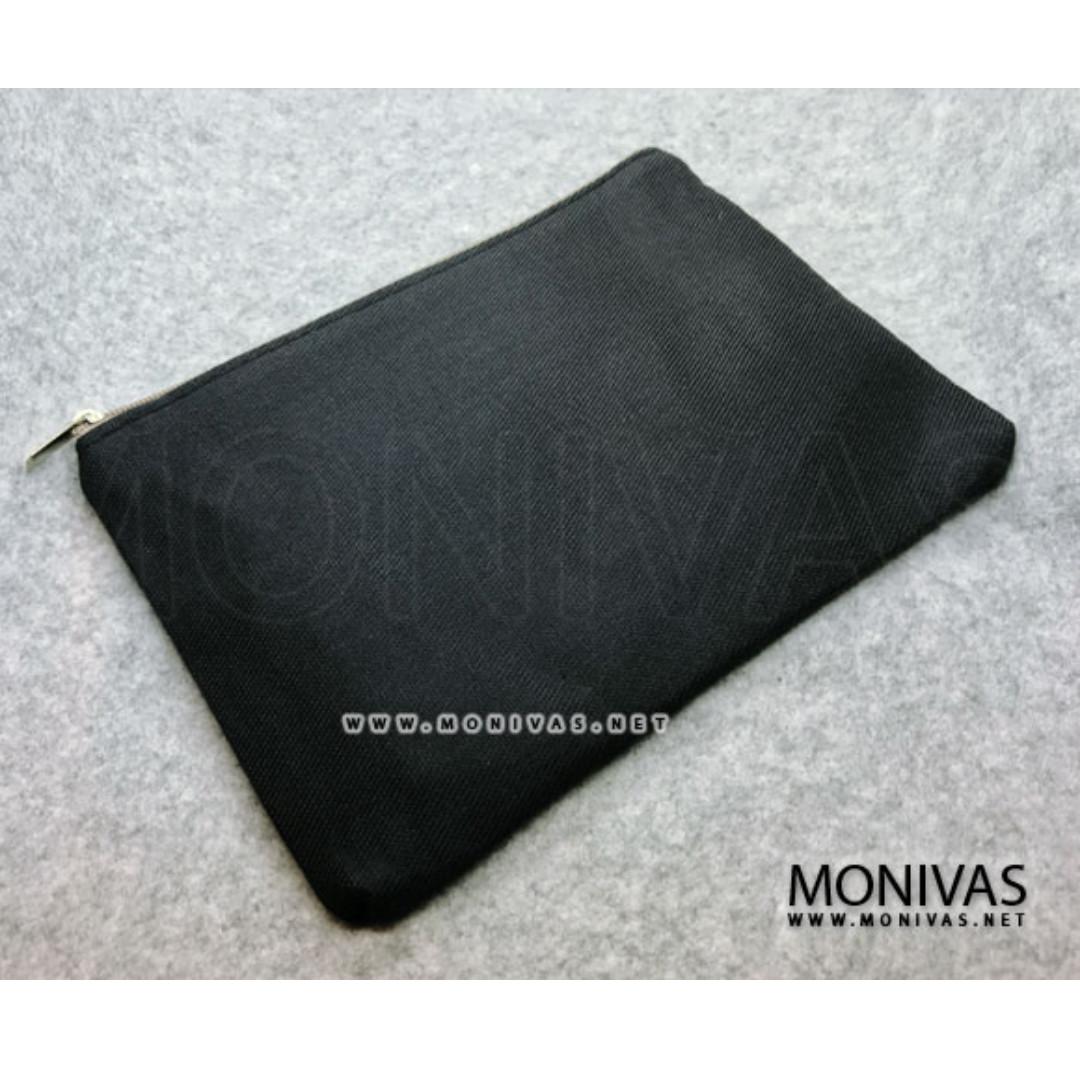plain black pencil case