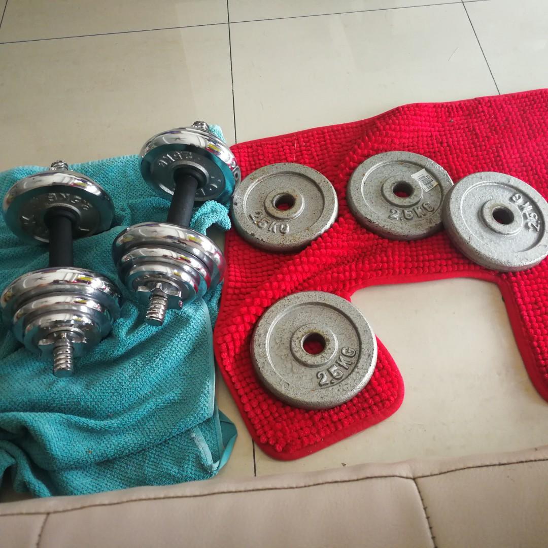 Dumbbells and weights for sale, Sports Equipment, Exercise & Fitness, Weights & Dumbbells on