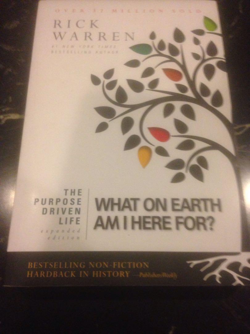 Expanded Edition The Purpose Driven Life What On Earth Am I