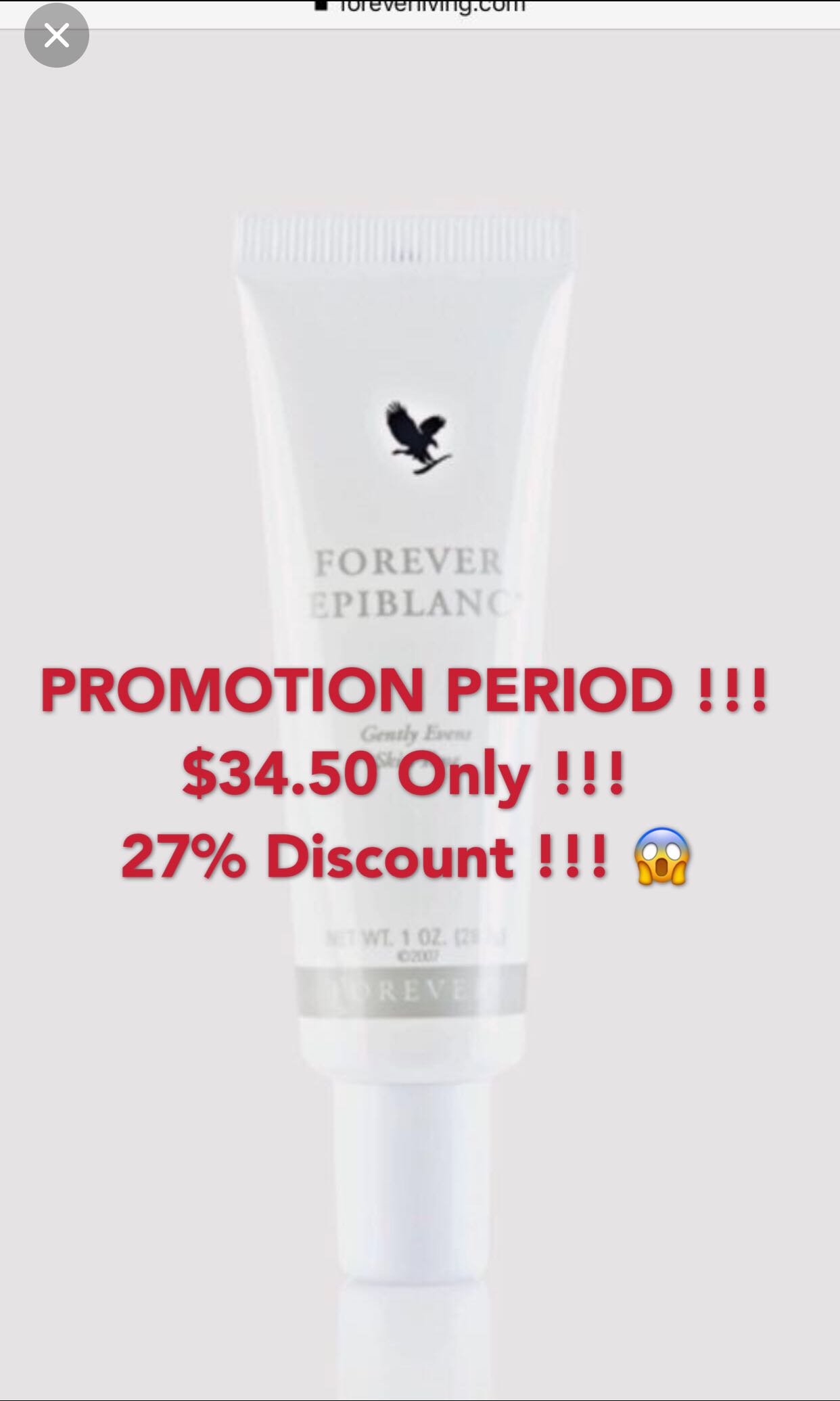 forever epiblanc cream