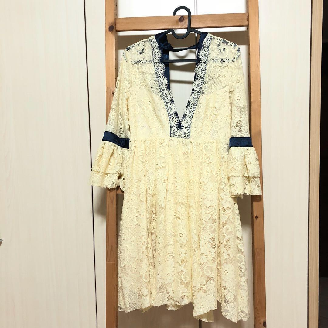 Free people cream lace dress clearance